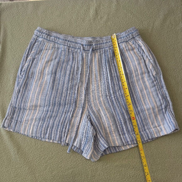 dylan Pants - Dylan sundance Striped Drawstring Cotton Shorts Size M